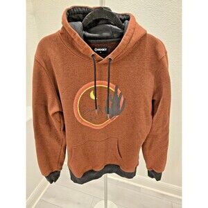 ​HOOEY XL Men's Rust Orange Graphic Hoodie Desert Cactus Pullover Western